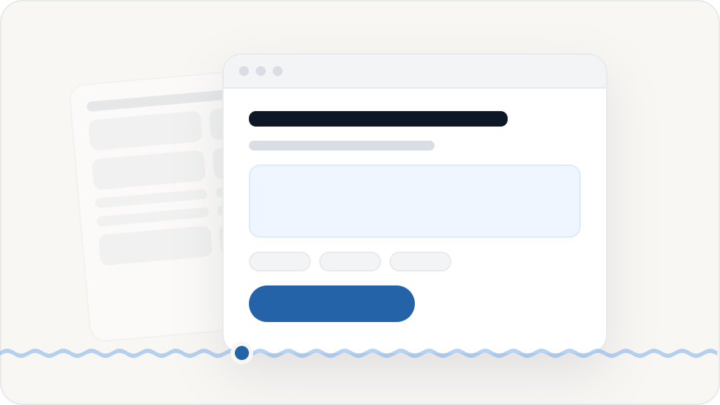 The landing page builds trust