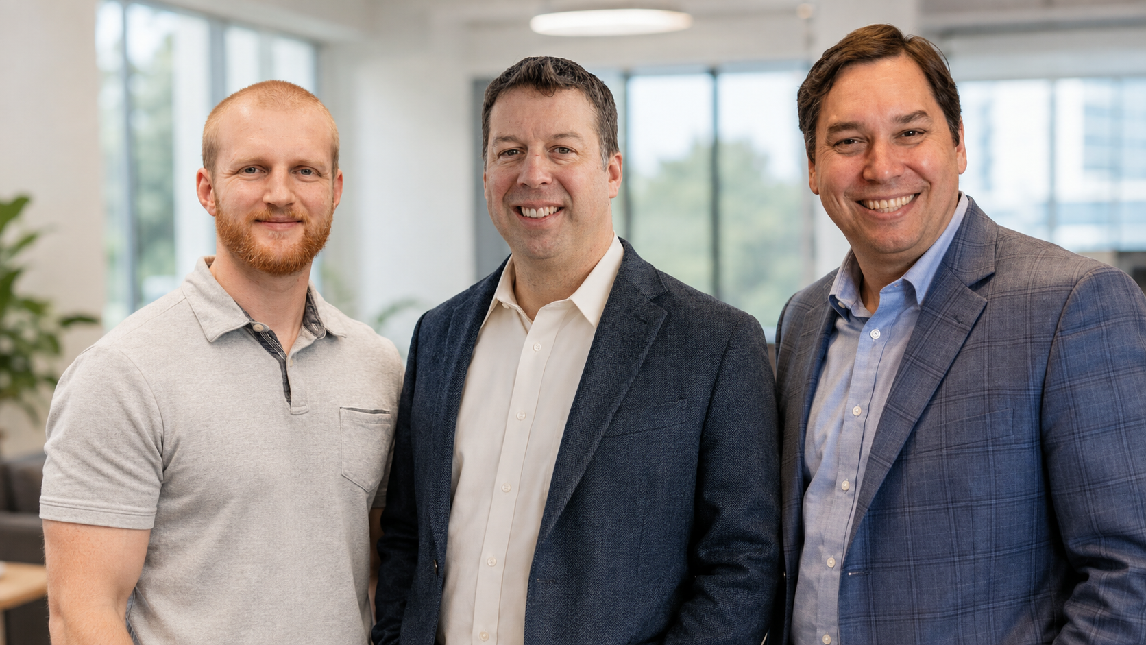 Lakeside team with a client